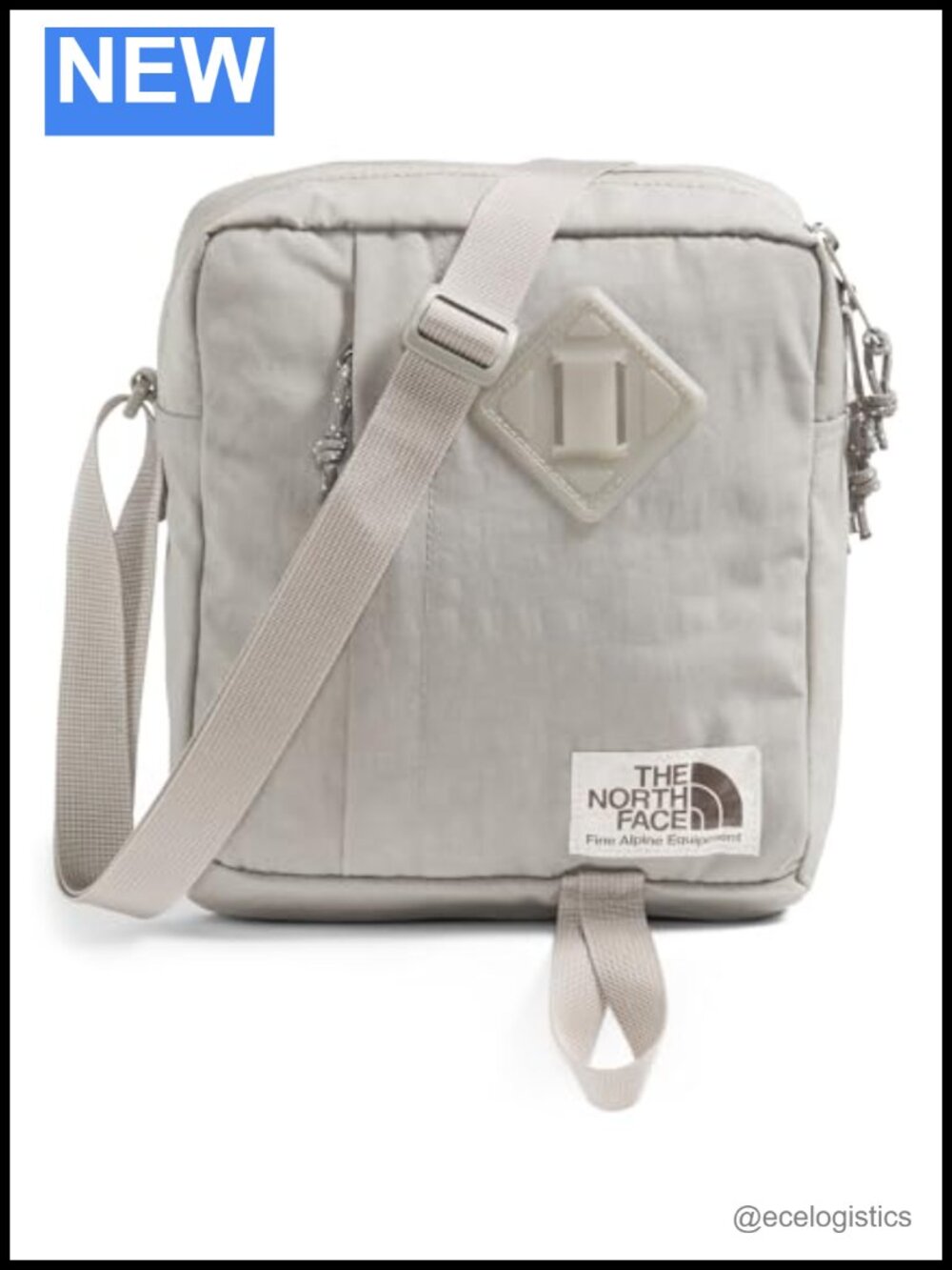 Crossbody Bag with Adjustable Strap, Water-Repellent Finish, Internal Divider